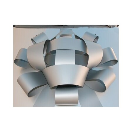 Car Dealer Depot Jumbo Car Bows: Silver 531-SI